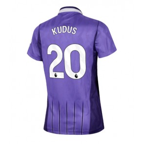 Tottenham Hotspur Mohammed Kudus #20 Tredjetrøje Dame 2026-27 Kortærmet